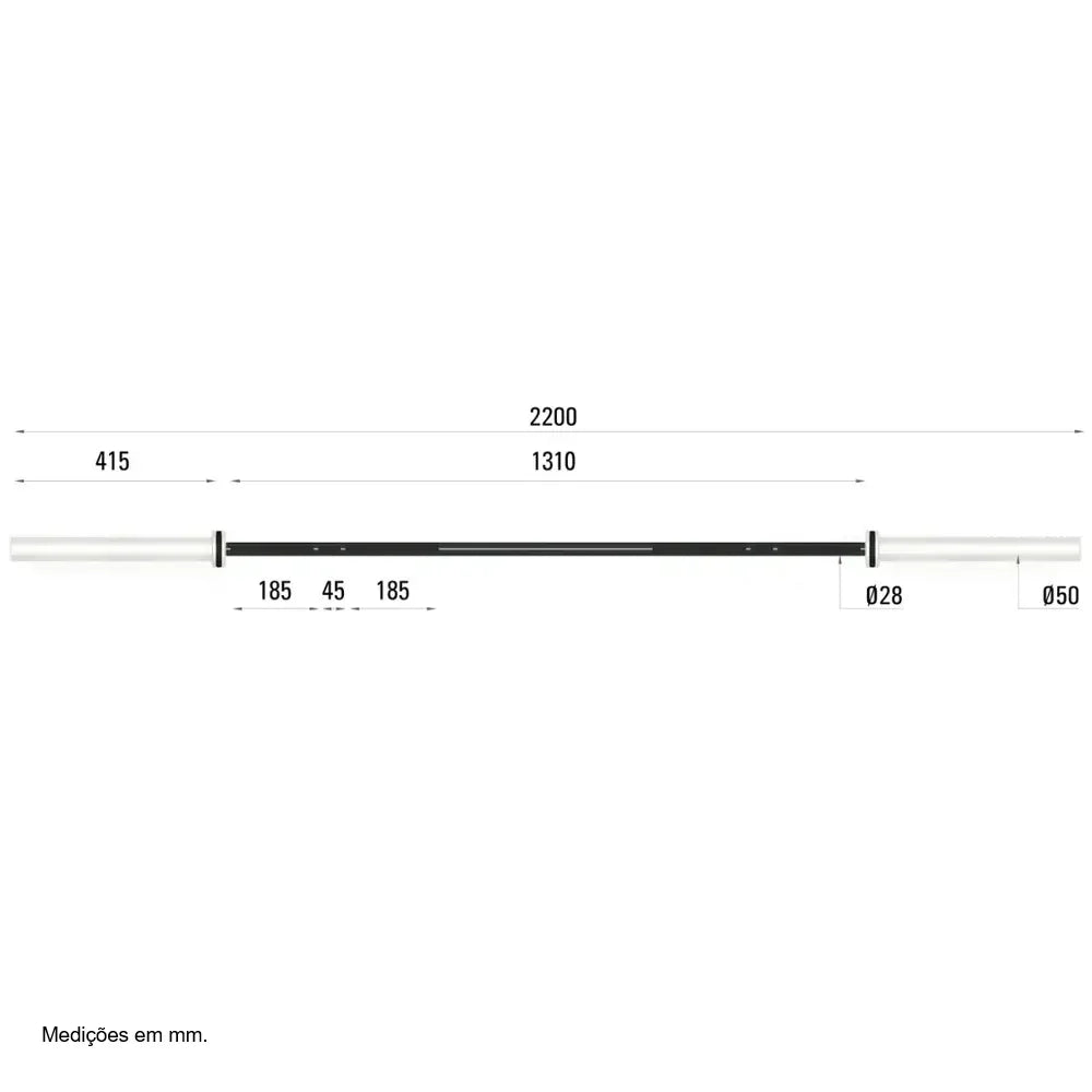 TOORX Olympiastange Cross Challenge 220cm