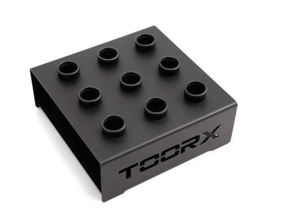 TOORX Langhantelhalter für den Boden (9 Plätze)
