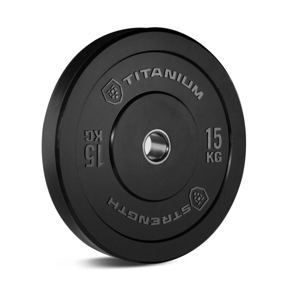 Titanium Strength Olympische Bumper Plate Schwarz
