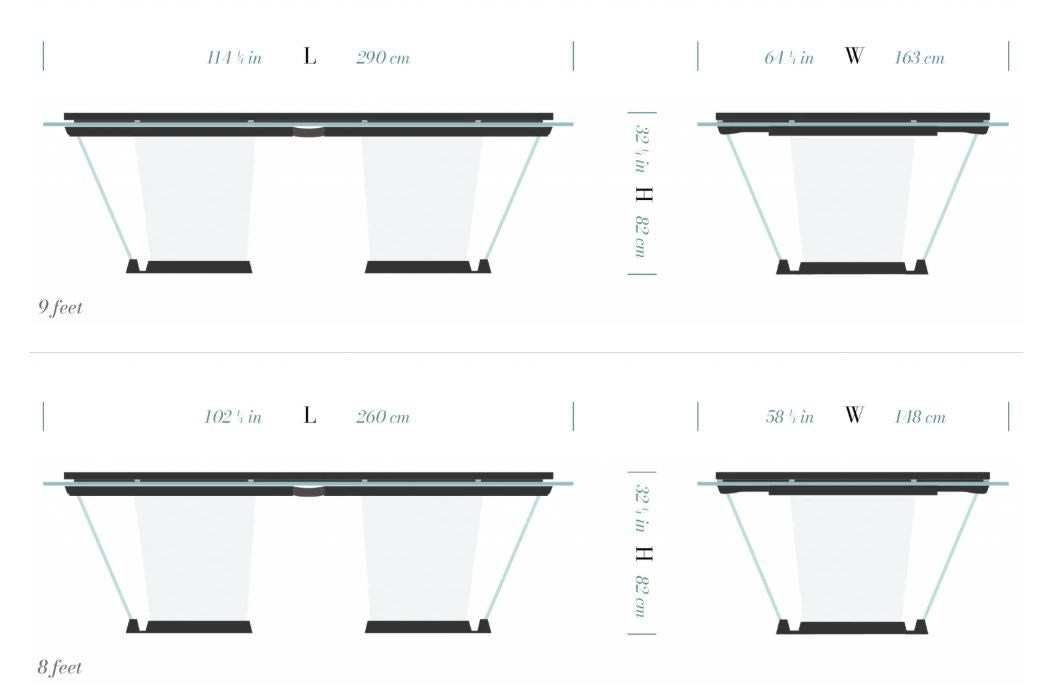 Teckell Billardtisch T1.1 Light Bronze