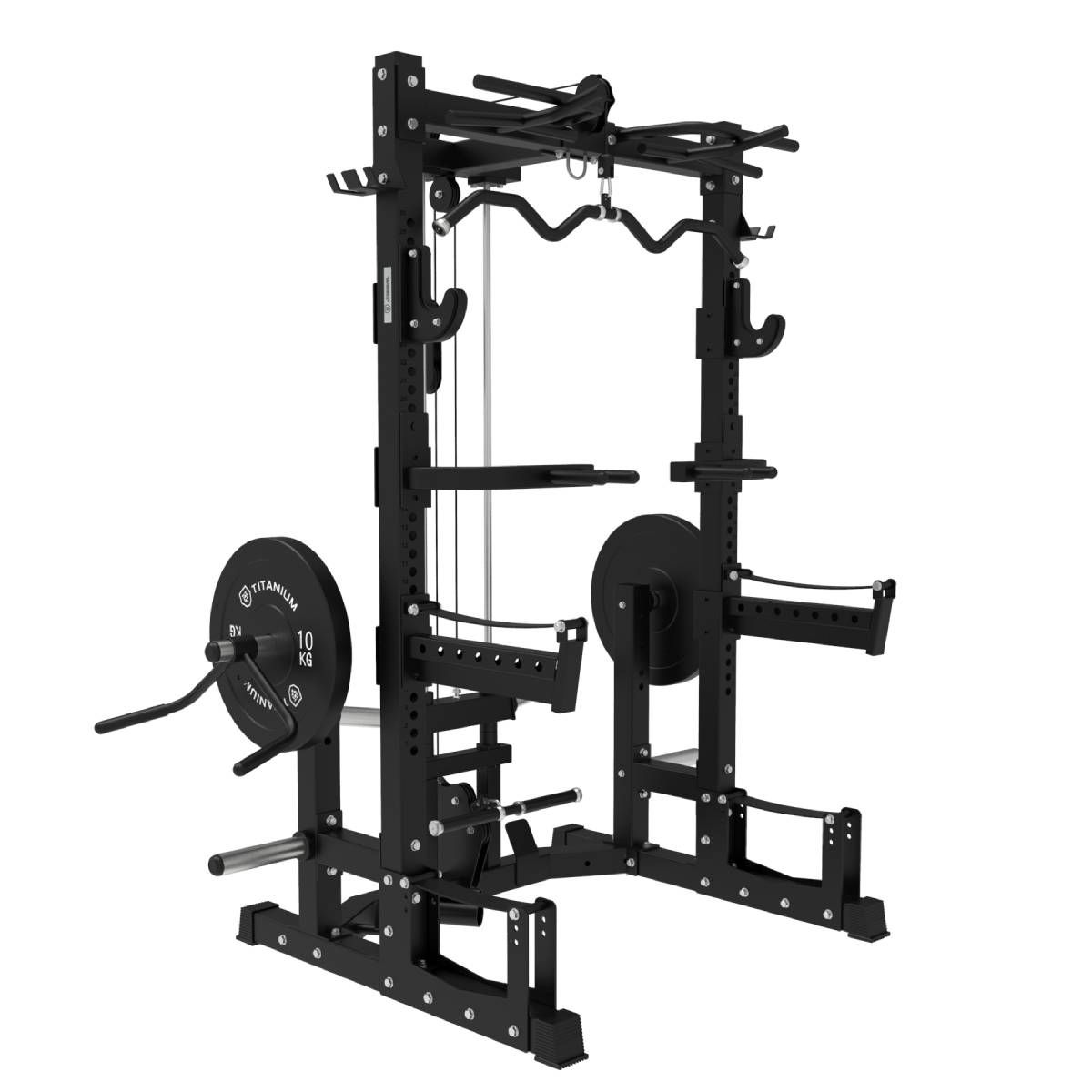 Titanium Strength Ultimate Half Rack mit Hoch- und Niedrigpulley