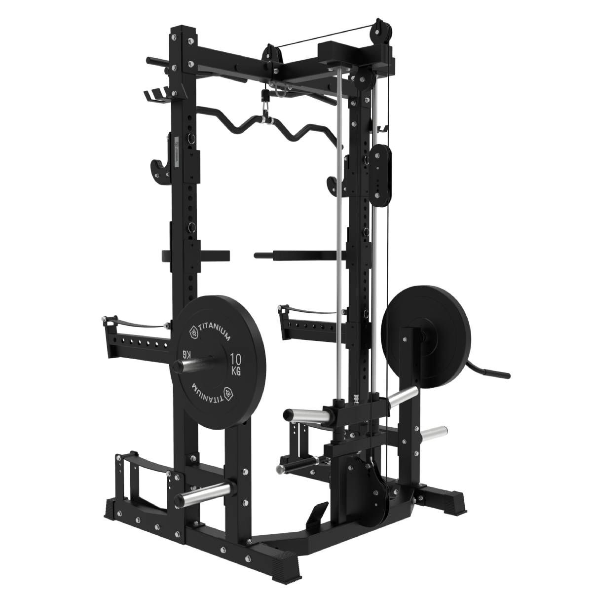 Titanium Strength Ultimate Half Rack mit Hoch- und Niedrigpulley