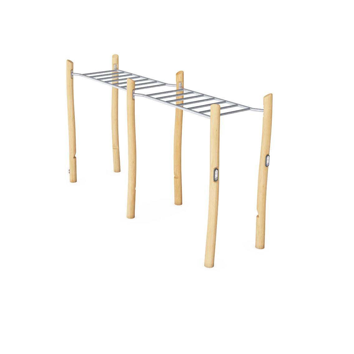 Kompan Outdoor Hindernisparcours Robinia Doppel Hangelstrecke